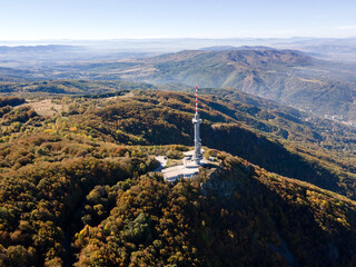 Aerial view of Vitosha Mountain at Kopititoto area, Bulgaria