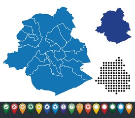 Set maps of Brussels region