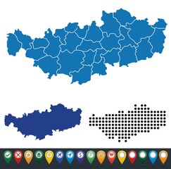 Set maps of Walloon Brabant