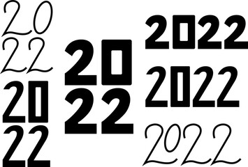 2022 Year lettering