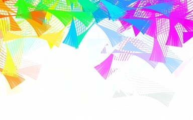 Light Multicolor vector backdrop with memphis shapes.