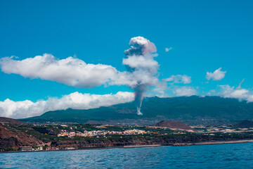 The start of the eruption of the Volcano Cumbre Vieja on La Palma Island (19.09.2021)