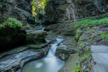 waterfall in the mountains