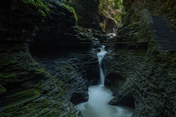 waterfall in the mountains