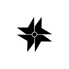 Pinwheel vector icon template