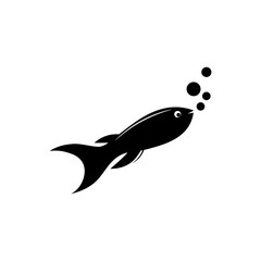 Fish icon template vector