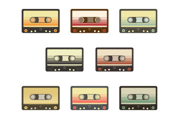 Retro cassette tape recorder