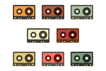 Fototapeta premium Retro cassette tape recorder