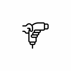 Plug Socket Charging  Electric car Outline Icon, Logo, and illustration