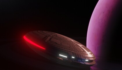 Ein Raumschiff aus meiner Fantasie. © Adis