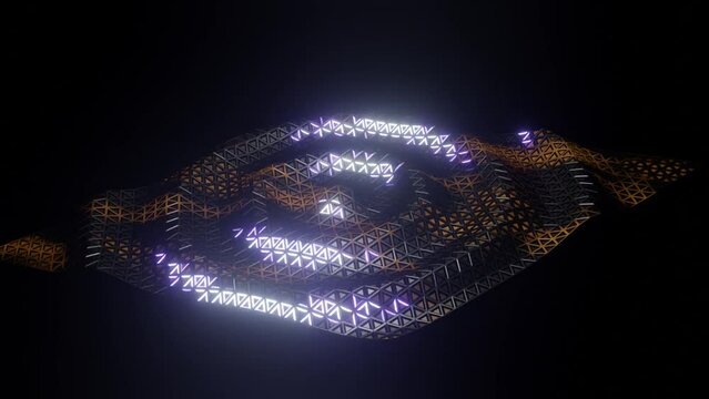 Wellenlichtspiel, erinnert an den Film Pr&auml;dator, seine Schriftzeichen sahen so aus.  