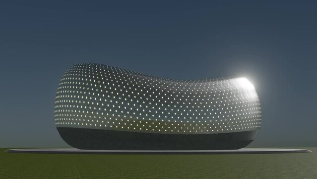 3D  looped animation of parametric building project