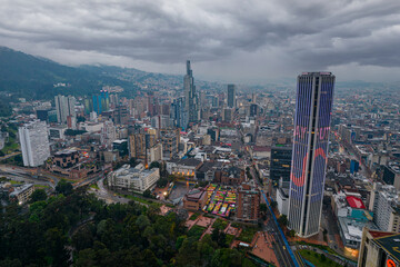 Fototapeta na wymiar Paisaje urbano de a ciudad de Bogotà, capital de Colombia, pais ubicado en latinoamerica