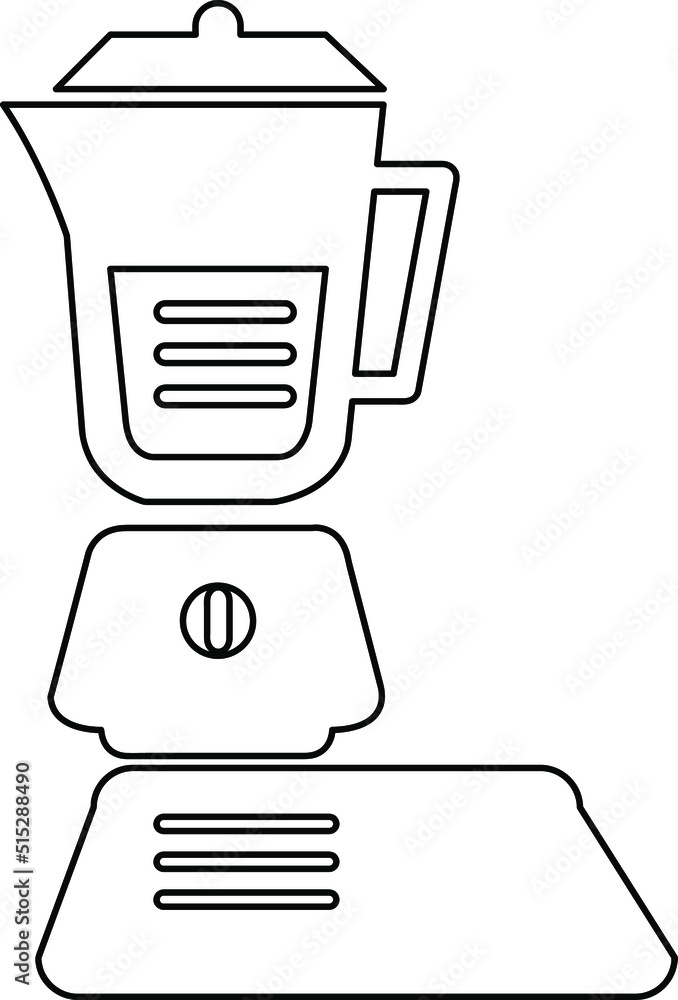 Poster blender icon vector. simple design on white background..eps