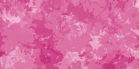 pink camo background, camouflage painted design elements of color splashes and paint spatter blobs in light and dark pink grunge texture