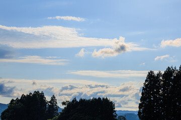 夏の青空と雲　7月