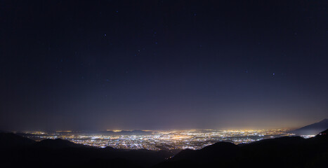 Fototapeta na wymiar San Bernardino City Scape Panorama