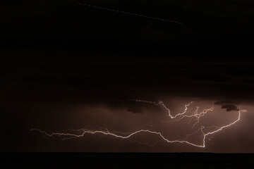 lightning in the sky