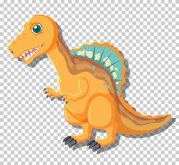 Cute spinosaurus dinosaur isolated