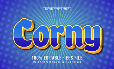 Editable Text Effects Corny Words and fonts can be changed
