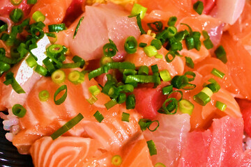 海鮮丼のアップ