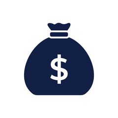 money bag glyph invest