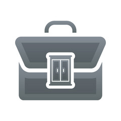 suitcase furniture logo gradient design template icon element