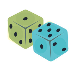 colorful dices icon