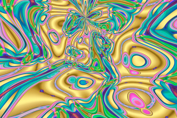 Abstract multicolored textured liquid background