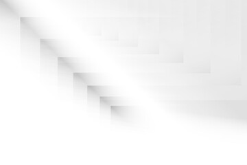Obraz premium Abstract white and gray color, modern design background with geometric shape. Vector illustration.