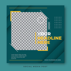 Dynamic social media post template