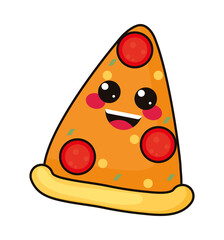 kawaii pizza icon