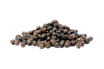 black pepper isolated on white