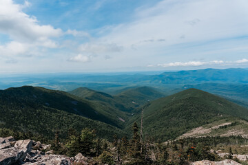 Mountain landscape. View from Mount Pidan. Livadia mountain peak. Russia. Vladivostok