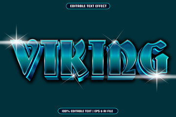 Viking editable text effect modern style