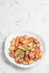 ウインナーと野菜の炒め物