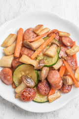 ウインナーと野菜の炒め物