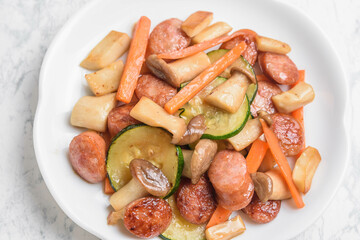 ウインナーと野菜の炒め物