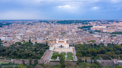 Obraz premium Aerial views of Rome, Italy