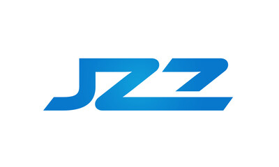 Connected JZZ Letters logo Design Linked Chain logo Concept