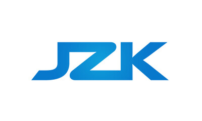 Connected JZK Letters logo Design Linked Chain logo Concept