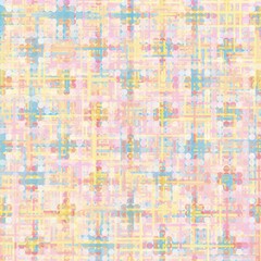 Fototapeta na wymiar Original checkered background. Grid background with different cells. Abstract striped and checkered pattern. Illustration for scrapbooking.