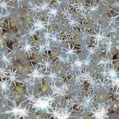 Original festive background with stars or crystals. Background of shining stars, lanterns. Fireworks.