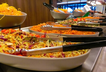 Dining Room Buffet aboard the luxury abstract cruise ship