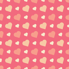 Heart seamless pattern. Abstract heart background.