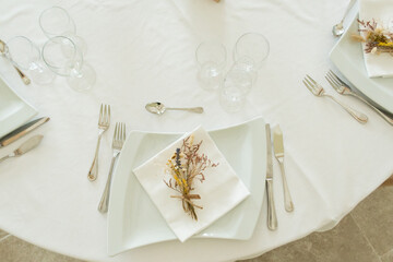 Décoration de table de mariage, salle de mariage