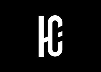Fototapeta na wymiar CH HC Letter Logo Design vector. Illustration of Letter CH HC monogram Logo vector
