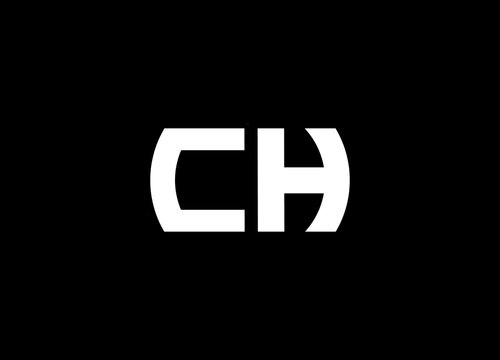 CH HC Letter Logo Design vector. Illustration of Letter CH HC monogram Logo vector