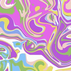 Liquid abstract background with oil painting streaks. Colorful marble background watercolor. Suitable for social media, website, cover, poster, backdrop, etc.