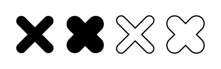 Close icon vector. Delete sign and symbol. cross sign